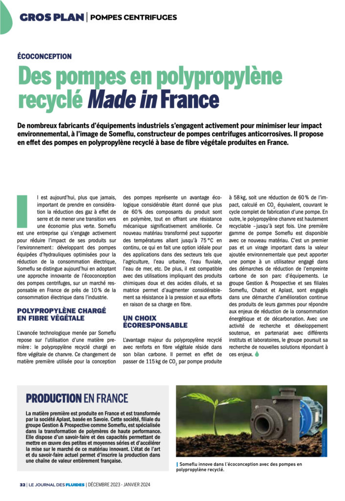 Journal des Fluides N°119 - page 32 - Décembre 2023 - Janvier 2024